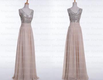 Long Prom Dress, Champagne Prom Dress, Off Shoulder Bridesmaid Dress